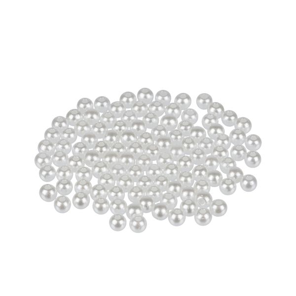 Бусины пластик ⌀4 мм, 100±5 шт, №57 жемчужный, Zlatka PB