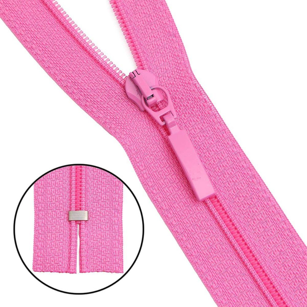 Молния спираль (витая) Arta Т5 (5 мм) 1 зам., н/раз., 18 см, цв. 515 розовый, уп.10 шт