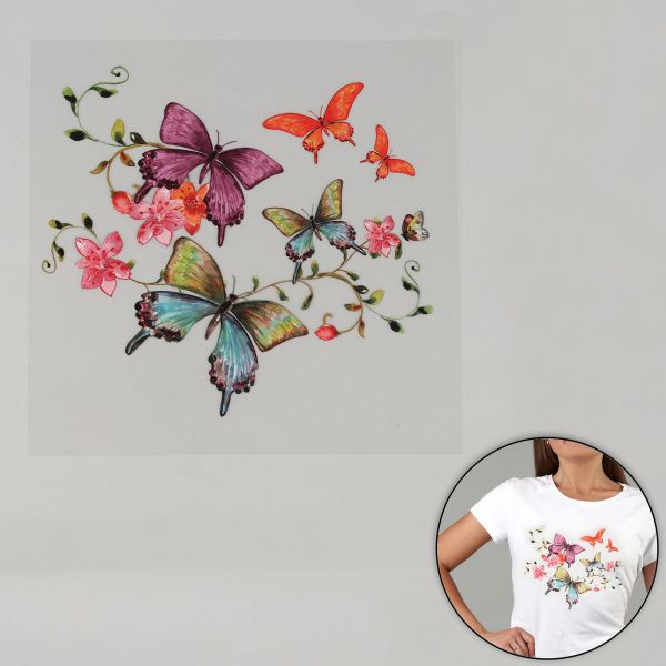 Термотрансфер бабочки 18х20см упак. 5 шт, 5 шт