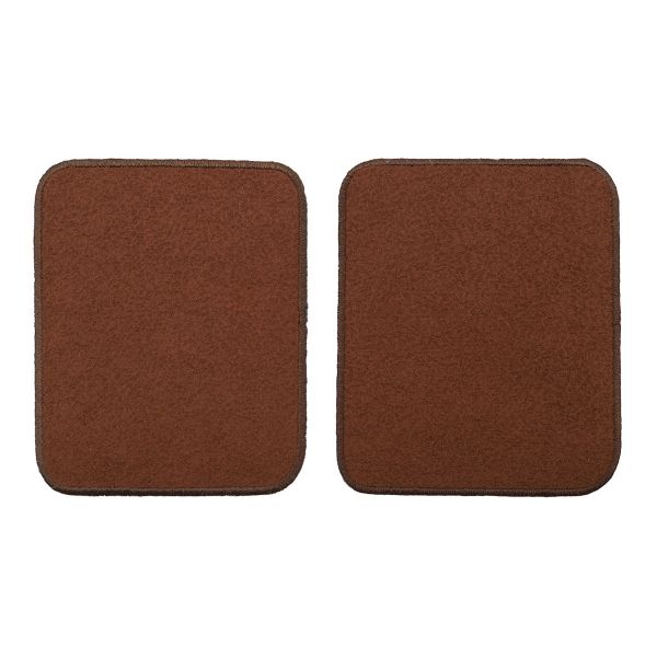 Термоаппликация Прямоугольник 7,5х8,5см, уп. 2 шт, цв.коричневый