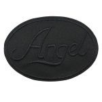 Термоаппликация круг ANGEL black 93х67мм (Black (черный)), 2 шт, LA559
