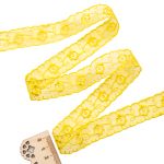 Кружево капроновое 22 мм / 6.8 м, (±4 см) 0574-1003, A517 желтый