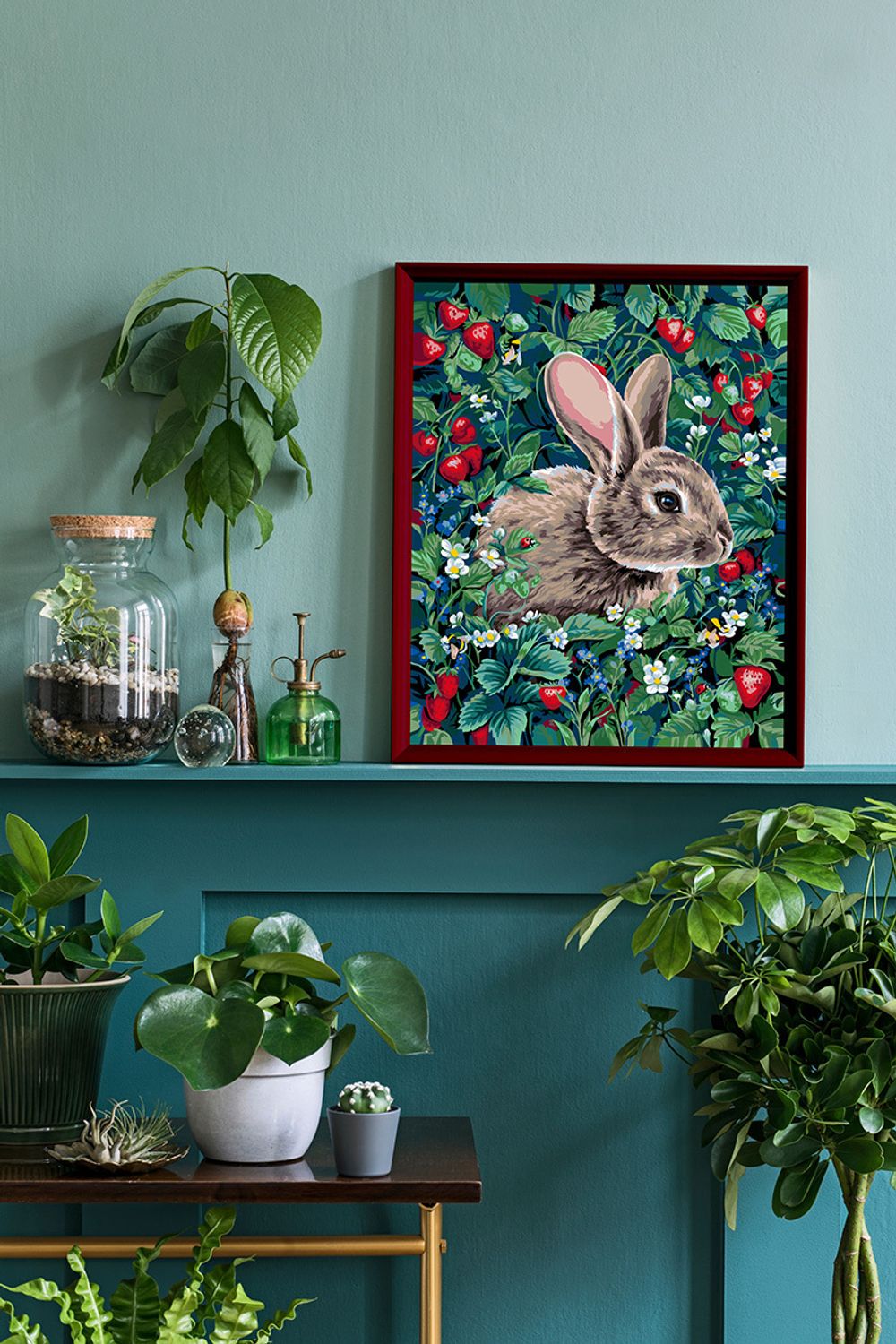 Картина по номерам Фрея, Заяц на поляне, 50х40 см