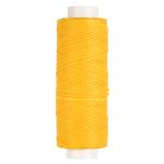 Нитки для кожи вощёные, плоские 0.8 мм, 25 м, 1 катушка, 009 жёлтый, LC-001 Промысел