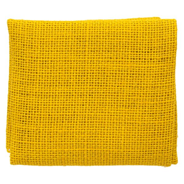 Ткань для рукоделия рогожка 100% лен 48х45см, желтый