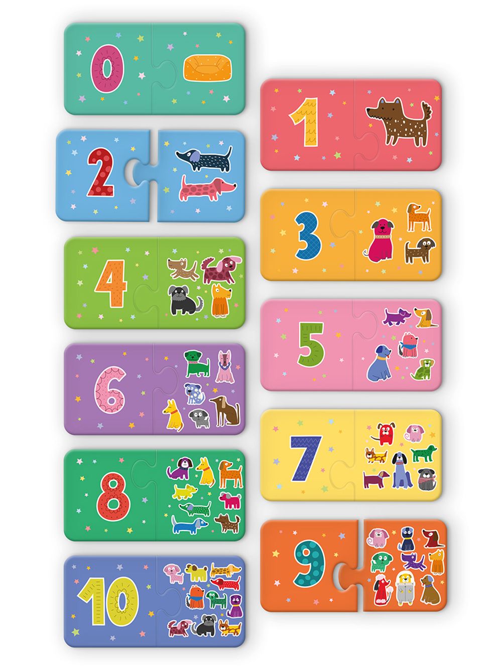 Пазлы-пары для малышей Считаем собачек 22 элемент, Фрея PZL-BК-015