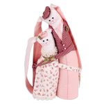 Набор для шитья игрушки Зайки-обнимашки 27 см, Miadolla R-0143