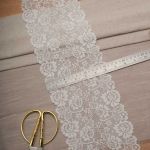 Кружево бельевое эластичное 150 мм / 13.7 метров, белый, 3AR1269