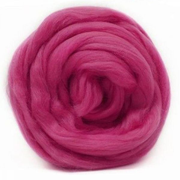 Шерсть для валяния Троицкая Гребенная лента, 100г цв.0351 св.коралл