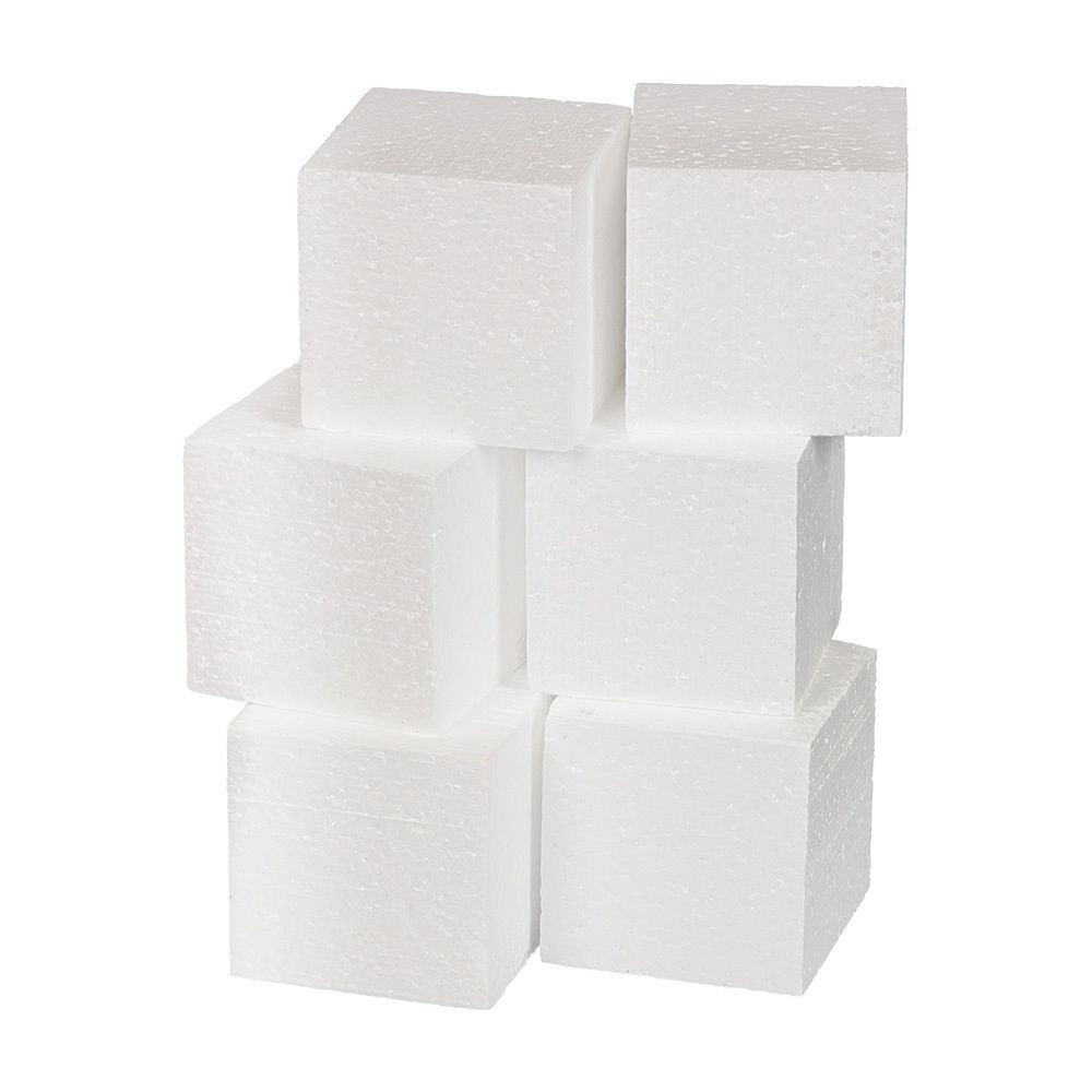 Заготовка из пенопласта Куб, 6 см, DPZ-50 Love2art