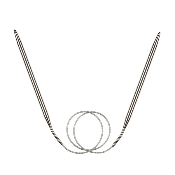 Спицы круговые металл ⌀6,0 мм, 60 см, с металлической леской, Gamma MKF
