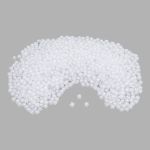 Бусины акрил ⌀10 мм, в цвете с белой сердцевиной, граненый куб, 500 г, Astra&Craft (прозрачный)