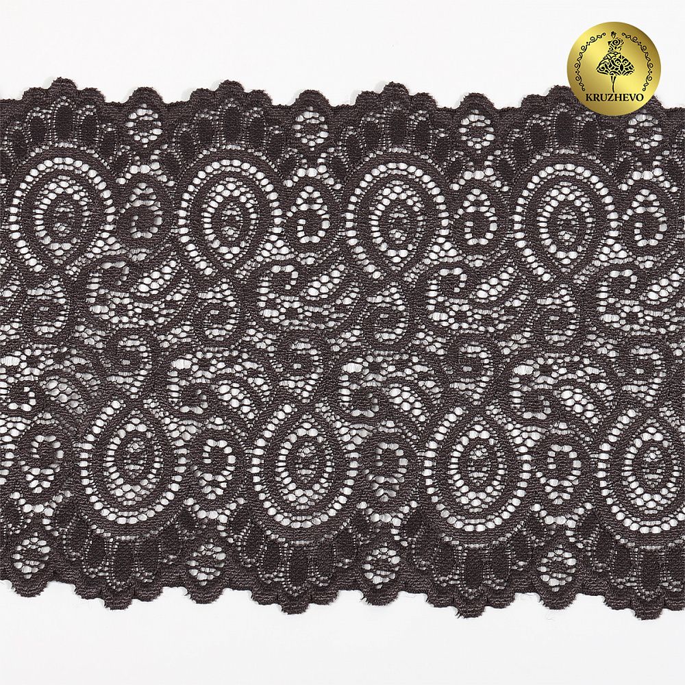 Кружево бельевое эластичное 180 мм / 3 метра, TBY.L1351, цв.3094 тауп