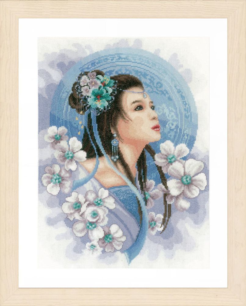 Lanarte, Asian lady in blue, 30х41 см