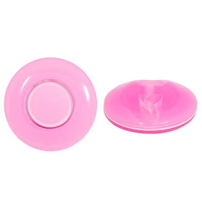 Пуговица на полуножке 24L (15мм), пластик (col.19 розовый), CB_3631, 72 шт