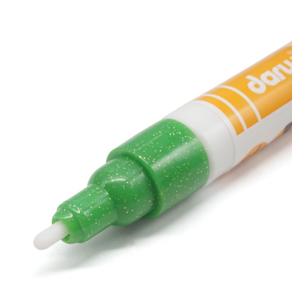 Маркер для ткани Darwi TEX Glitter, 2мм (с блестками) (611 св.зеленый) DA0140013