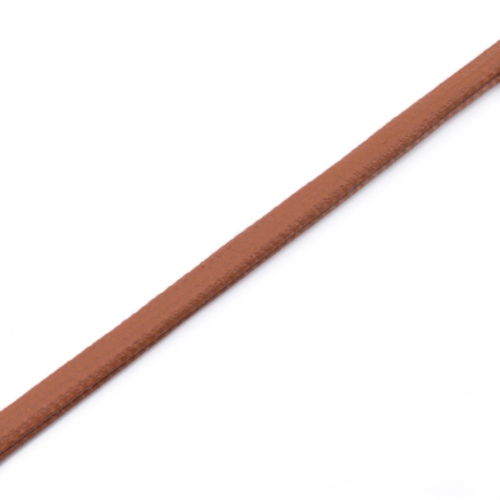 Шнур кожа искусственная 2.5 мм / 100 метров, матовый, коричневый