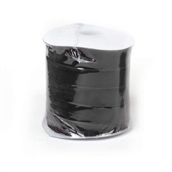 Лента бархатная (тесьма) 15.0 мм / 22.86±1 метров, арт.15VR03 нейлон цв.черный