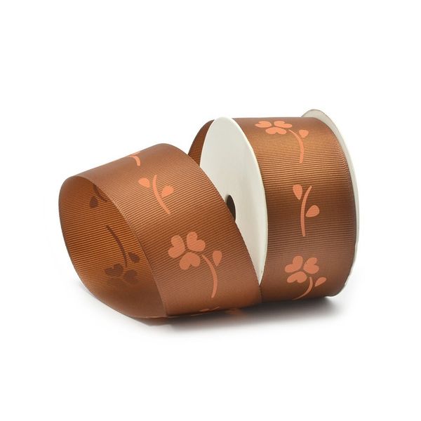 Лента репсовая (в рубчик) с рисунком, ЛРР.ZX-13.4, 4 см, 32, уп. 9,14 м