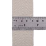 Тесьма (лента) киперная 40 мм / 50 метров, 13 г/м, 100% полиэфир, 02 молочный
