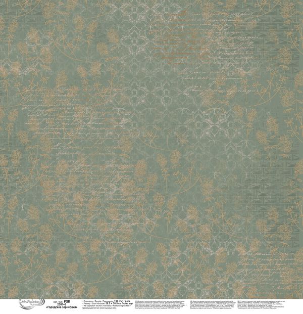 Бумага для скрапбукинга Городские зарисовки, 190 г/м², 30.5х30.5 см, 10 шт, 2, Mr.Painter PSR 2501