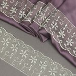 Кружево капроновое 65 мм / 13.7 м, 30011 цв.080 св.салатовый, Kruzhevo