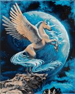 Алмазная (кристальная) мозаика Фрея ALPD-180, на подрамнике Волшебный пегас, 40х50 см