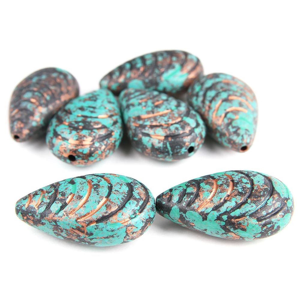 Бусины декоративные, 31х20х12 мм, упак., 7 шт, Астра /TOS/