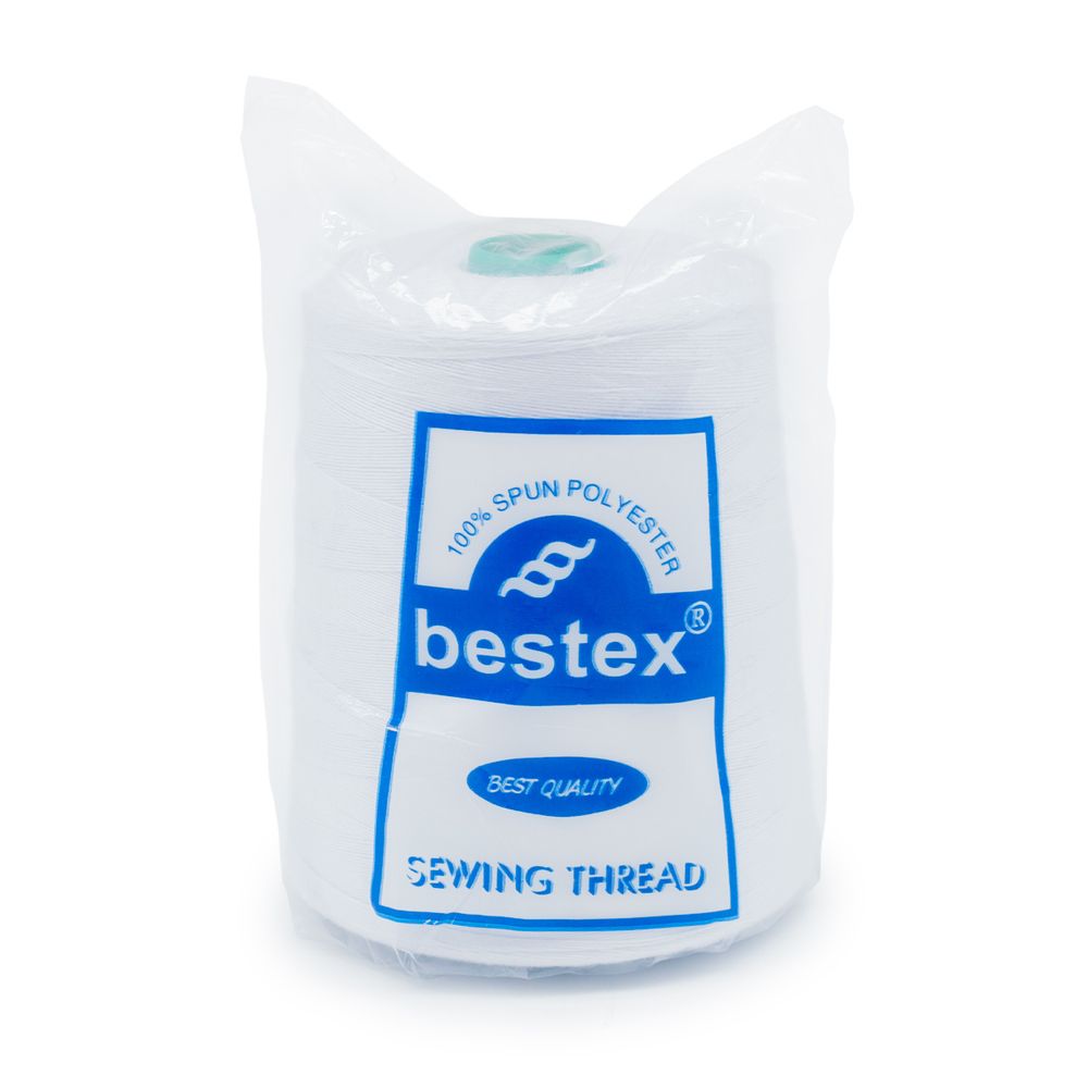 Нитки особо прочные Bestex 20/3, 3000 м, 001 белый