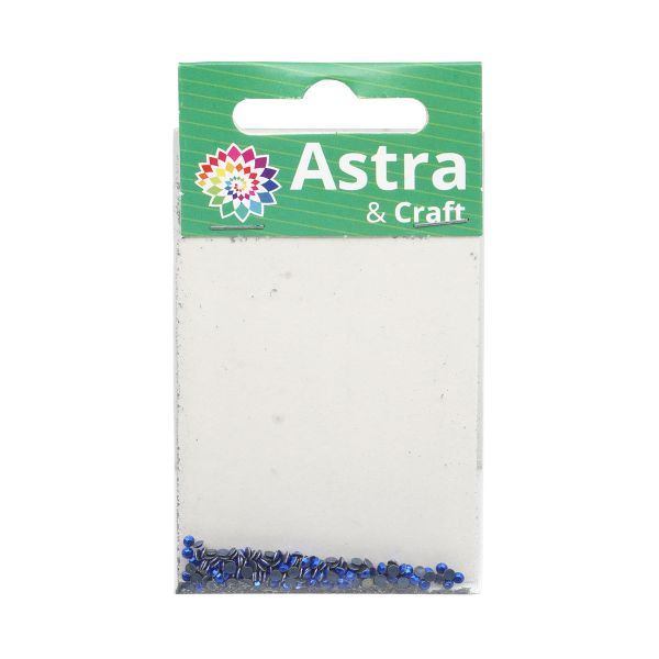 Стразы термоклеевые, 2 мм, ss6, 150 шт/упак (118 синий)