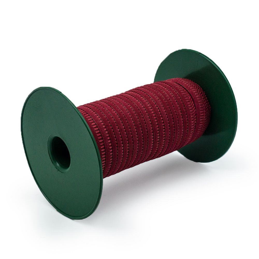 Резинка бельевая (ажурная) 10.0 мм / 50 метров, бордовый, 0310/49