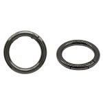 Карабин металл кольцо 32.0 мм (44х44 мм), чер.никель, 5 шт