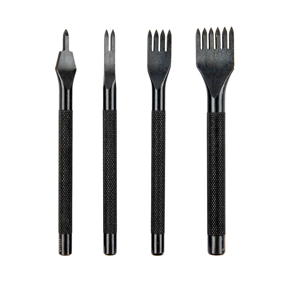 Пробойники для кожи строчные, набор (ромбовидные зубцы) для кожи, ромб, шаг 3 мм, Промысел, LT-024