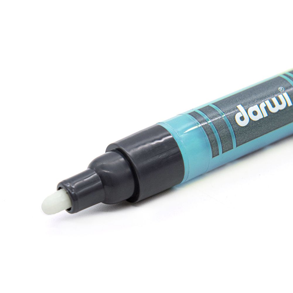 Маркер акриловый Darwi Opak, 3мм, укрывистый, 280 бирюзовый