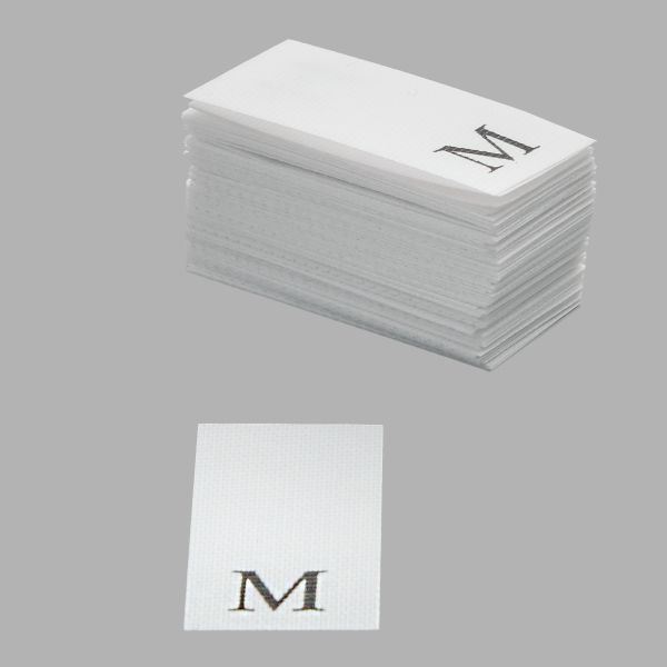 Этикетка-размерник, белый, 10х20 мм, 100 шт, M