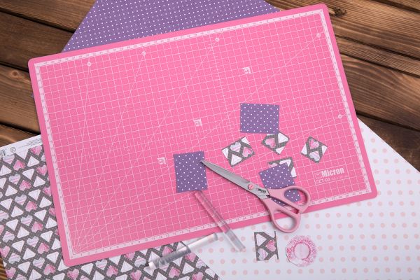 Коврик (мат) для резки двусторонний 45х30 см, (А3), п/п термоэластопласт, CET-03, Micron