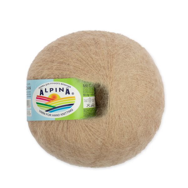 Пряжа Alpina Maghan / уп.4 мот. по 50г, 390м, 20 св.бежевый