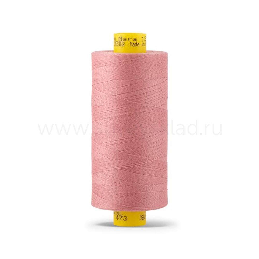 Нитка универсальная Gutermann Mara 120/2, 1000 м, 700207, 473 пудрово-розовый, 1 катушка