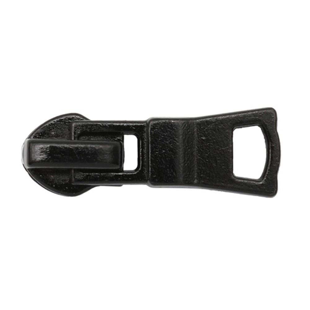 Слайдер (замок) для молнии спираль Т7 (7 мм), автомат, черный, 20 шт