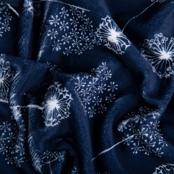 Плюш (ткань) Peppy SS Rainbow Magic Cuddle 370 г/м², 100х150 см, WHISH Navy