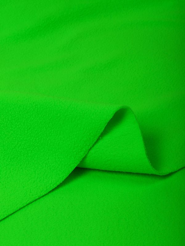 Флис 2-сторонний 190 г/м², 150 см / 2 метра, TBY-0059-333.2, цв.F333 неон зеленый