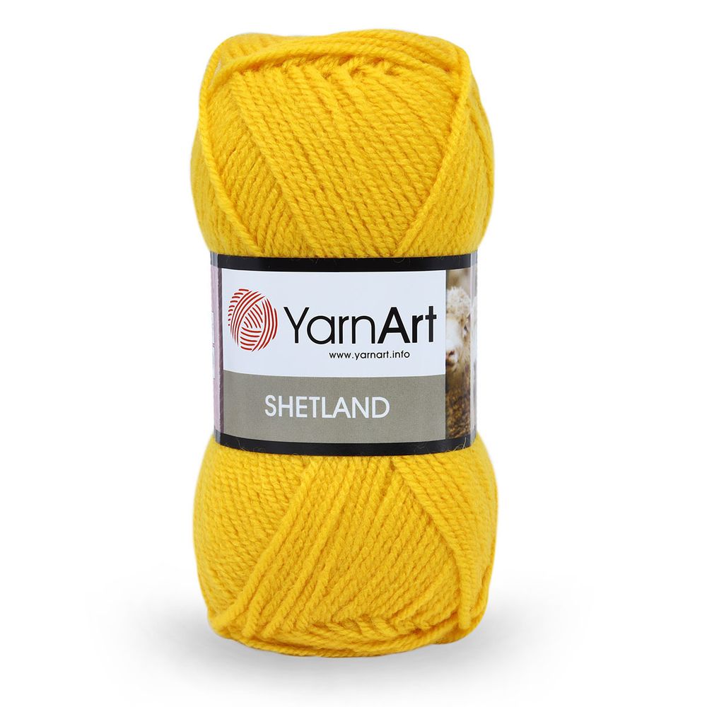 Пряжа YarnArt (ЯрнАрт) Shetland / уп.5 мот. по 100 г, 220м, 506 желтый /TOS/