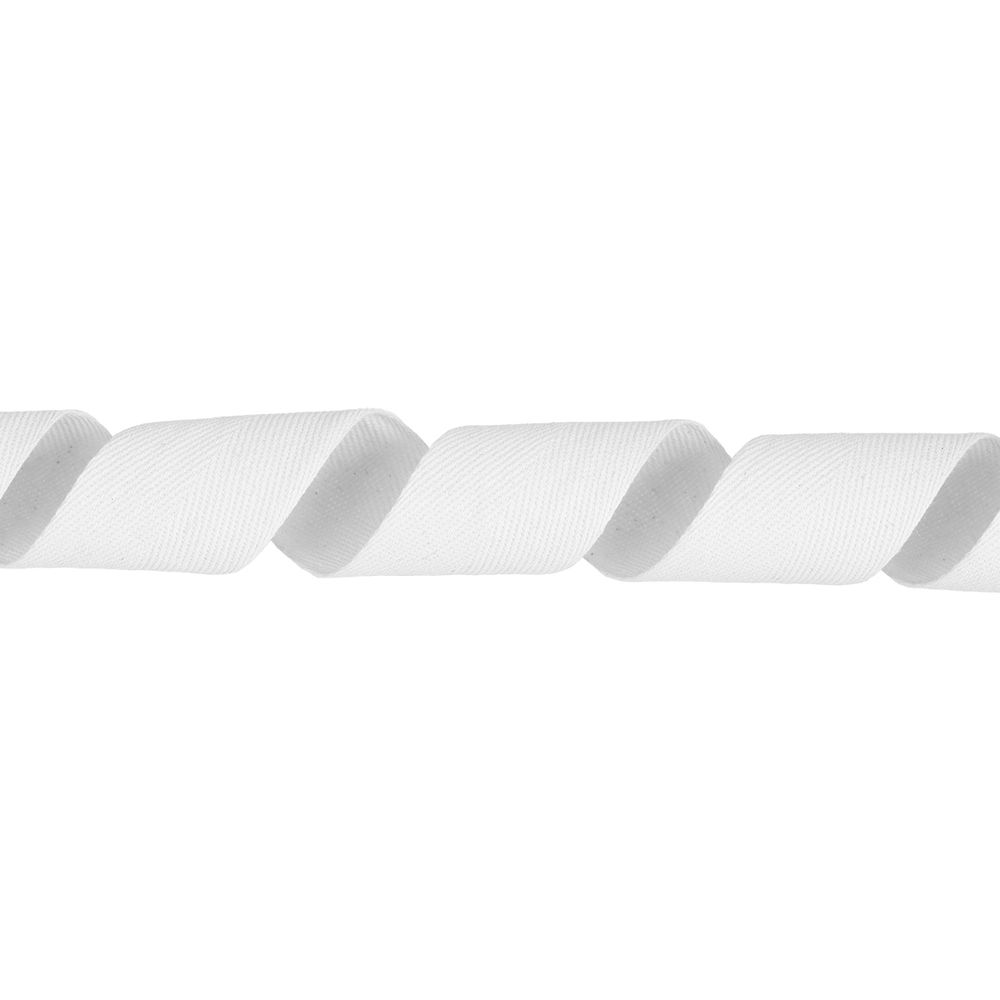 Тесьма (лента) киперная (100 х/б) 40 мм / 50 метров, белый/white, Gamma TCT-40