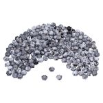 Бусины акрил 18.5х16.5х14 мм, 500 г, дымка, Кошачьи лапки, AD042 бело-черный, (7748712)7502 , Astra&Craft