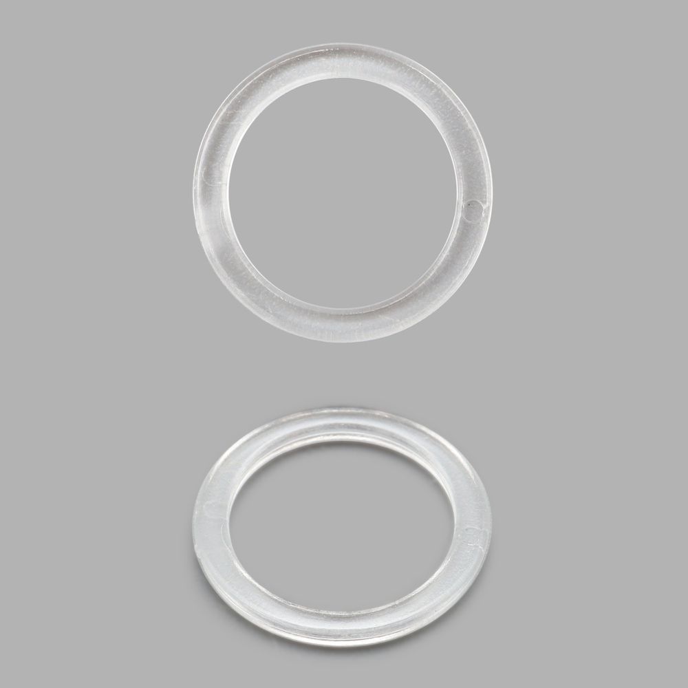 Кольца для бюстгальтера пластик ⌀12.0 мм, прозрачный, 6K/12, Arta, 50 шт