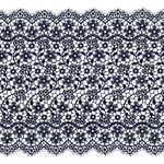 Кружево гипюр (плетёное) широкое 150 мм / 10 м, т.синий, Gamma GGM-15001