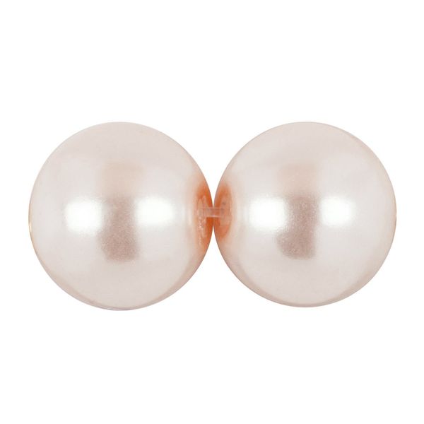 Бусины стекло ⌀8 мм, нить 52 шт, №09 св.розовый, Zlatka GBP-03