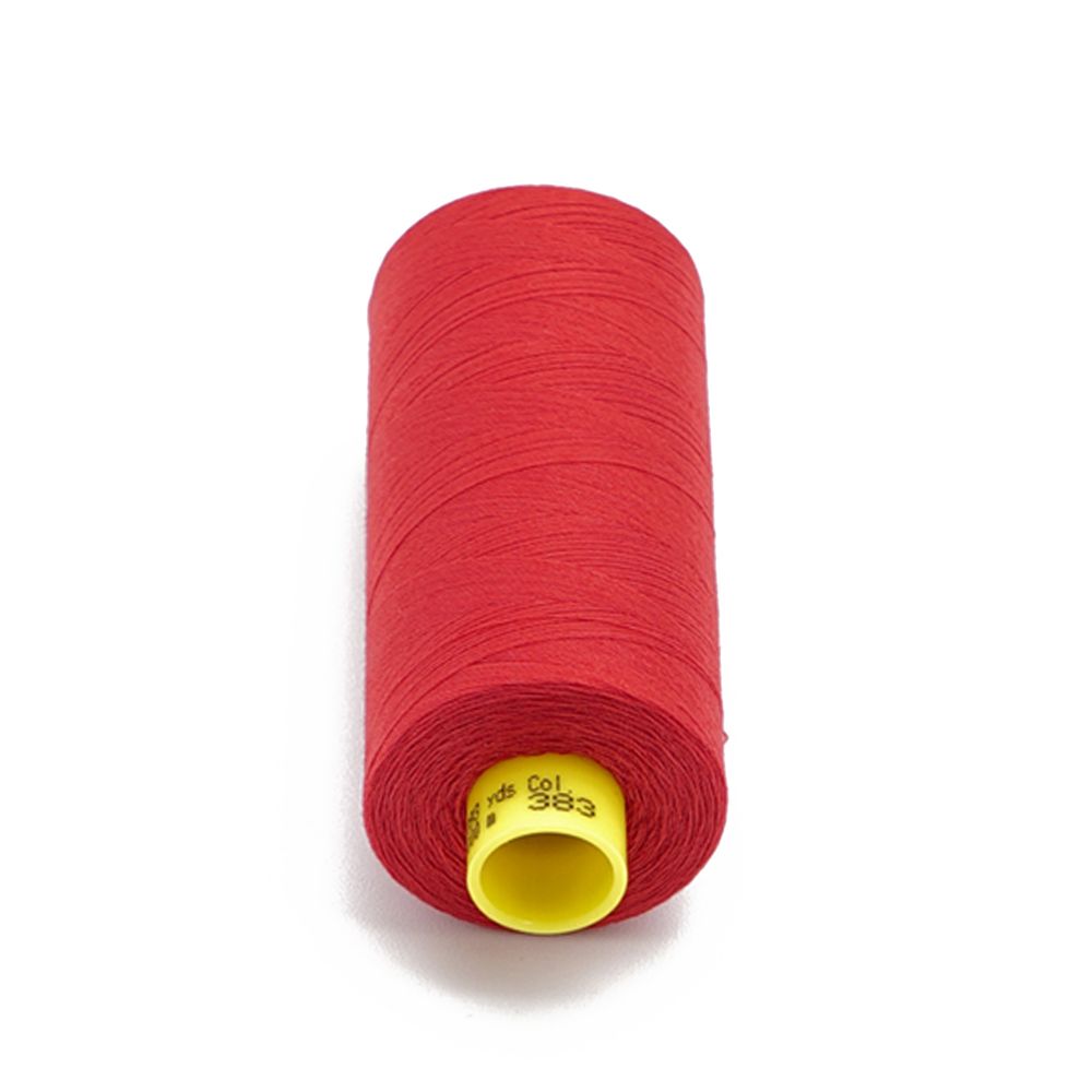 Нитка особо тонкая Gutermann Mara №150 (150/2), 1000 м, 713953, цв. 383 малиново-красный, 1 катушка