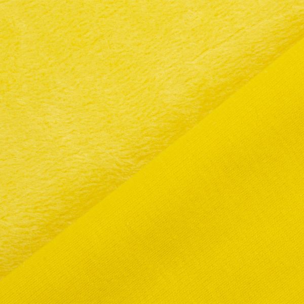 Плюш (ткань) трикотажный 390 г/м², 160 см / рул. 5 метров, 14-0756 желтый, Gamma PLF