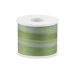 Лента (тесьма) шелковая 7.0 мм / 45.5±0.5 метров, M041 св. зеленый/зеленый, Gamma SRM-7